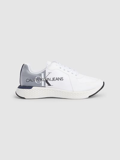 Calvin Klein Cipők HU493641 | Calvin Klein Bőr Női Sportcipő Fehér / Sötétkék